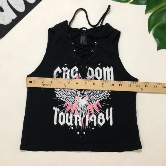 Forever 21 Girls Freedom Tour Lace Up Tank, 5/6 - Picture 6 of 7